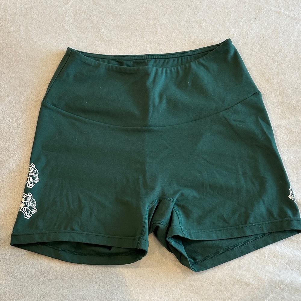 Dark Sport Forest Green Women's Bike Shorts